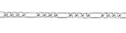 1.7mm Width Sterling Silver Flat Figaro Chain