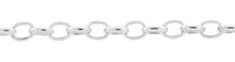 1.8mm Width Sterling Silver Oval Rolo Cable Chain