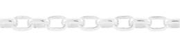 3.3mm Width Sterling Silver Oval Rolo Cable Chain