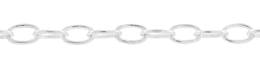3.2mm Width Sterling Silver Oval Cable Chain