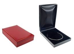 CLASSIC LEATHERETTE LARGE NECKLACE BOX 17728-BX