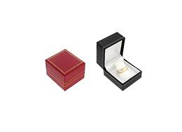 CLASSIC LEATHERETTE FINGER RING BOX17731-BX