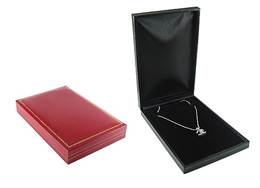 CLASSIC LEATHERETTE NECKLACE BOX 17744-BX