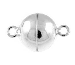 Sterling Silver Magnetic Ball Clasp 12mm