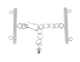 Sterling Silver Tube Adjustable Clasp