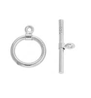 Sterling Silver 11mm Toggle Clasp (A)
