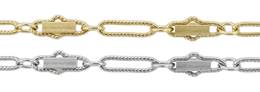 14K Gold Chain 1.64mm Width Bar Chains