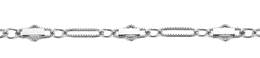 1.64mm Width Sterling Silver Bar Chain