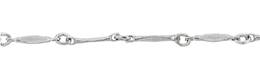 1.5mm Width Bar Sterling Silver Chain