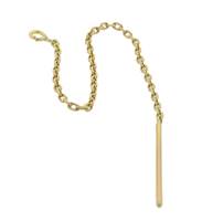 Gold Filled Cable Chain Threader Earwire ( D )