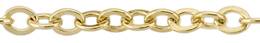 2.9mm Width Flat Oval Cable Gold Filled Chain