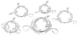 Sterling Silver Closed Ring Large Springring Clasp