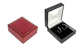 CLASSIC LEATHERETTE CLIP EARRING BOX 18870-BX