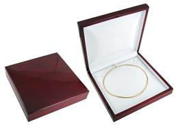 ROSEWOOD VENEER I NECKLACE BOX 18881-BX