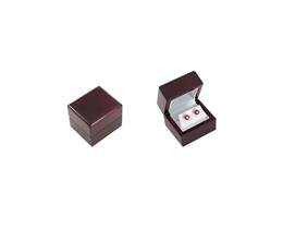 ROSEWOOD VENEER I EARRING BOX 18883-BX