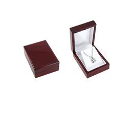 ROSEWOOD VENEER I PENDANT OR EARRING BOX 18884-BX