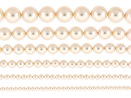 CREAM ROSE PEARL SWAROVSKI CRYSTAL