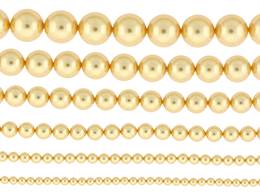 GOLD PEARL SWAROVSKI CRYSTAL