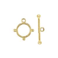 18K Plain Toggle Clasp