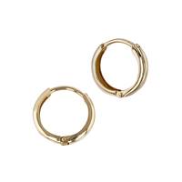 18K 1.5mm Thick Huggie Hoop Earring