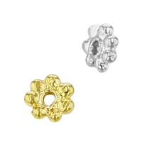 20K Handmade Daisy Hexagon Bead Spacer