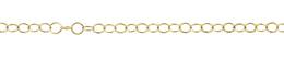 3.4mm Width Round Cable Gold Filled Chain