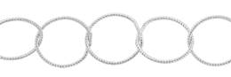 Silver 10.0mm Width Silver Twisted Round Chain