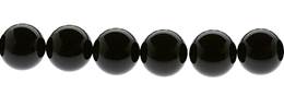 Black Agate Bead Ball Shape Gemstone