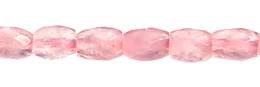 Rose Quartz Bead Barrel Faceted Gemstone