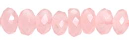 Rose Quartz Bead Roundel Faceted Gemstone