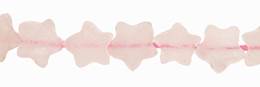 Rose Quartz Bead Flat Star Shape Gemstone