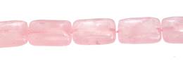 Rose Quartz Bead Rectangle Shape Gemstone