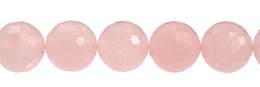 Rose Quartz Bead Ball Shape Faceted Gemstone