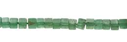 Aventurine Bead Drill Through Cube Shape Gemstone