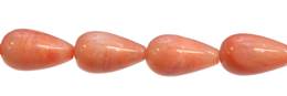 Pink Aventurine Drill Through Drop Shape Gemstone