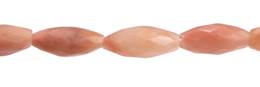 Pink Aventurine Rice Shape Faceted Gemstone