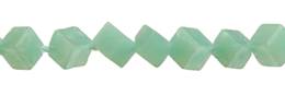 Amazonite Bead Drill Through Corner Dice Gemstone