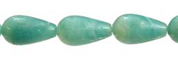 Amazonite Bead Drill Through Drop Shape Gemstone