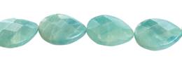 Amazonite Bead Drill Through Pear Faceted Gemstone