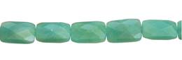 Amazonite Bead Rectangle Faceted Gemstone