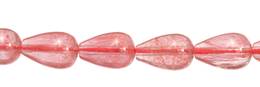 Cherry Quartz Bead Drop Shape