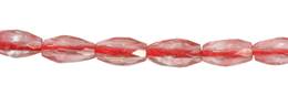 Cherry Quartz Bead Rice Faceted Shape