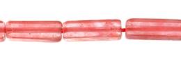 Cherry Quartz Bead Square Tube Shape