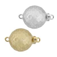 14K Matt Hammer Ball Clasp