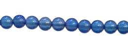 Blue Agate Bead Ball Shape Gemstone