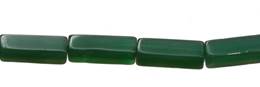 Green Agate Square Tube Shape Gemstones