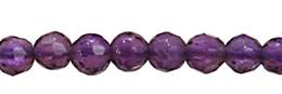 Amethyst Bead Ball Shape Faceted Gemstone GR-A