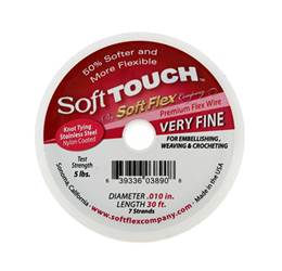 Soft Touch Beading Wire 0.010 Stainless Steel