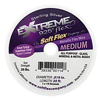 Soft Flex Beading Wire 0.019 Silver