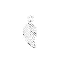 Sterling Silver Leaf Charm 12mm